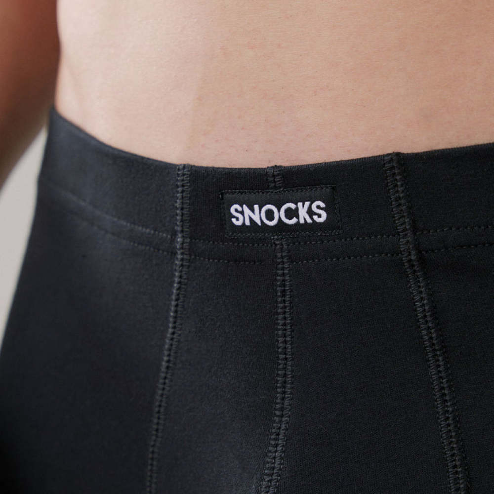 Retro Boxershorts aus Bio-Baumwolle Mix (Schwarz/Grau/Hellgrau)