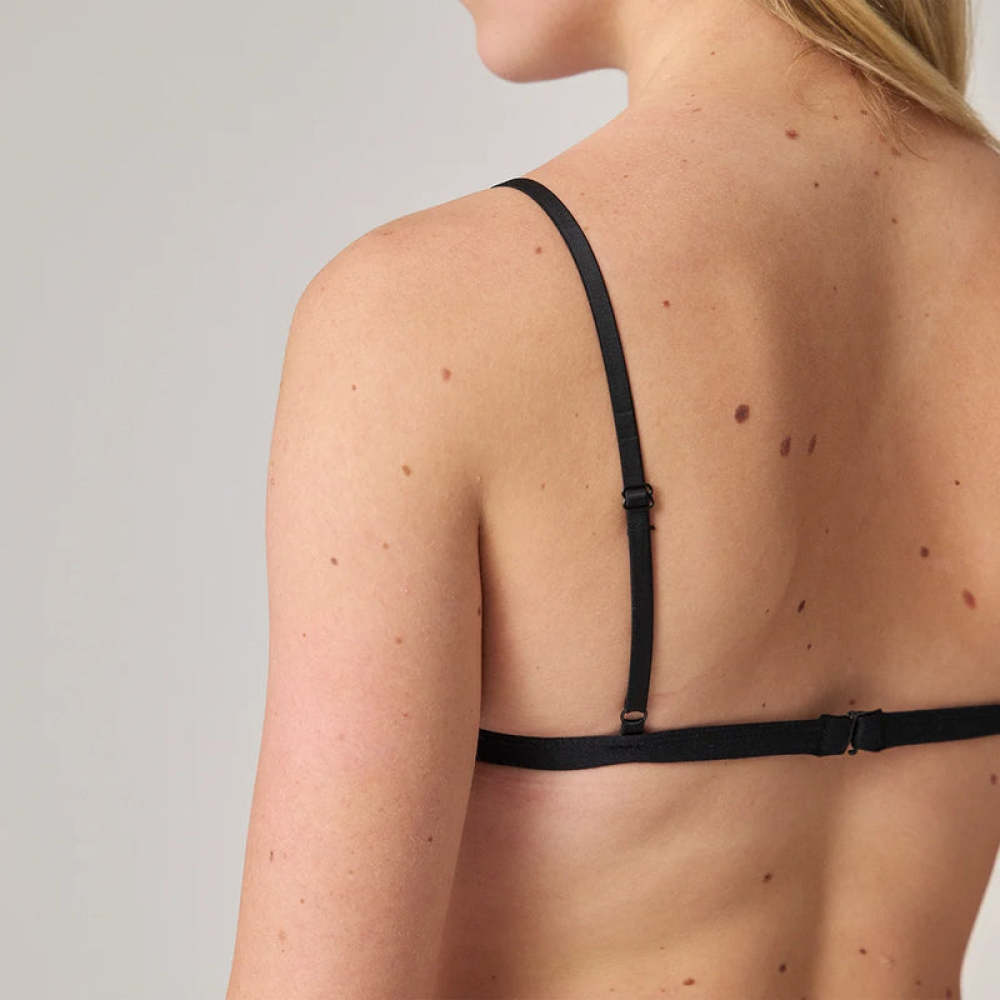 Triangle Soft-BH aus Bio-Baumwolle Schwarz