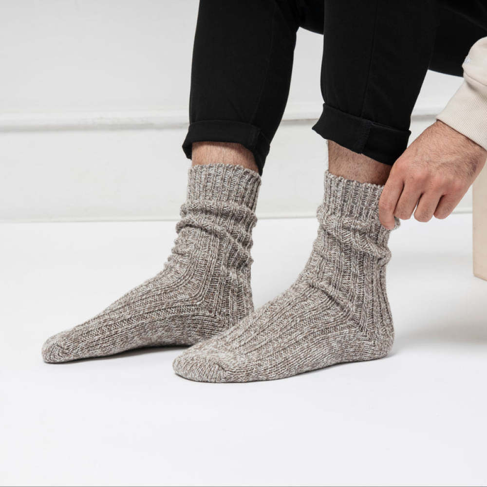 Norweger Socken Mix (Offwhite/Braun)
