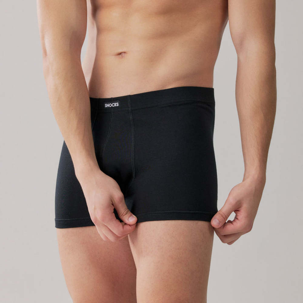 Retro Boxershorts aus Bio-Baumwolle Mix (Schwarz/Grau/Hellgrau)