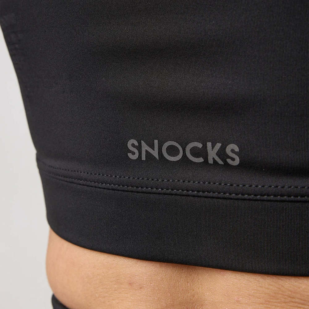 Sport-BH X Back aus recyceltem Polyester Schwarz