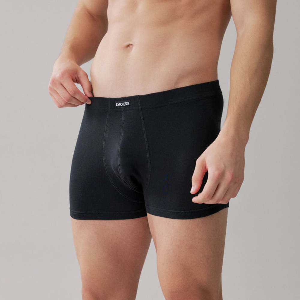 Retro Boxershorts aus Bio-Baumwolle Mix (Schwarz/Grau/Hellgrau)