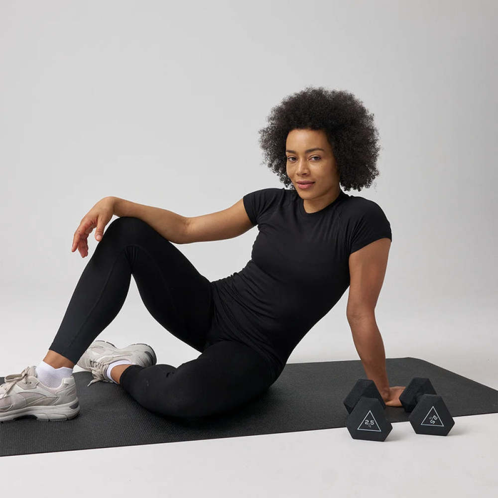 Sport Shirt Seamless Damen Hellgrün