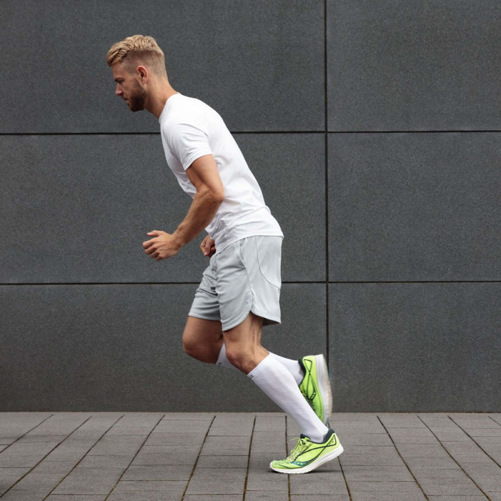 Sport Kompressionssocken Weiß