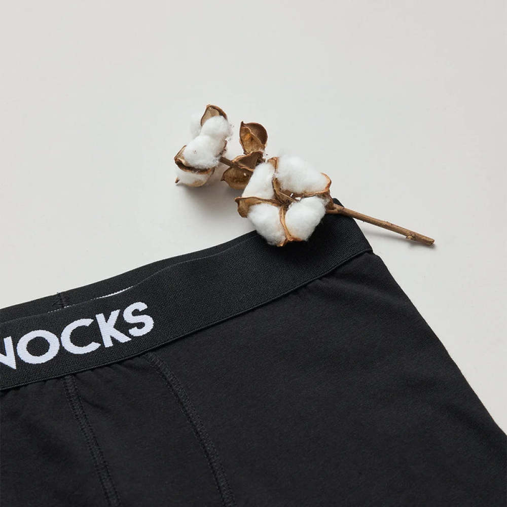Kinder Boxershorts aus Bio-Baumwolle Schwarz
