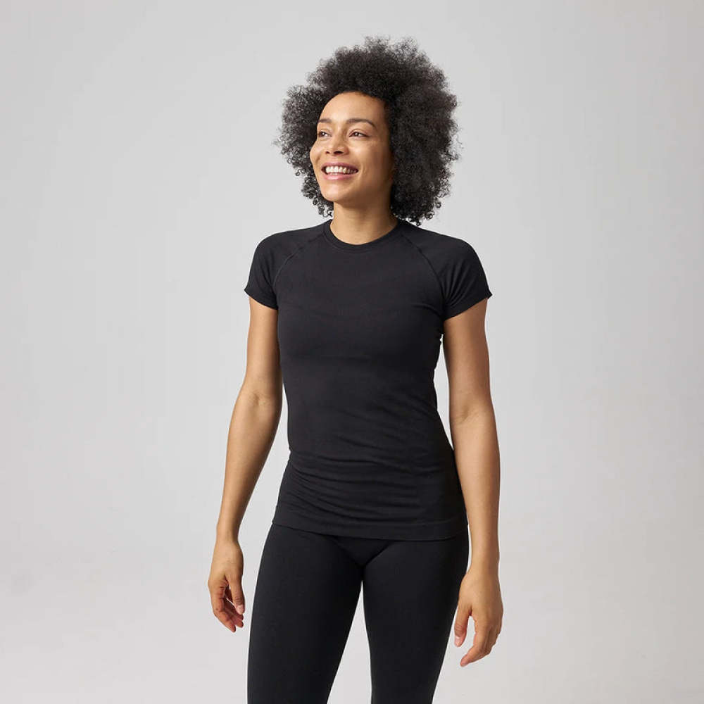 Sport Shirt Seamless Damen Hellgrün