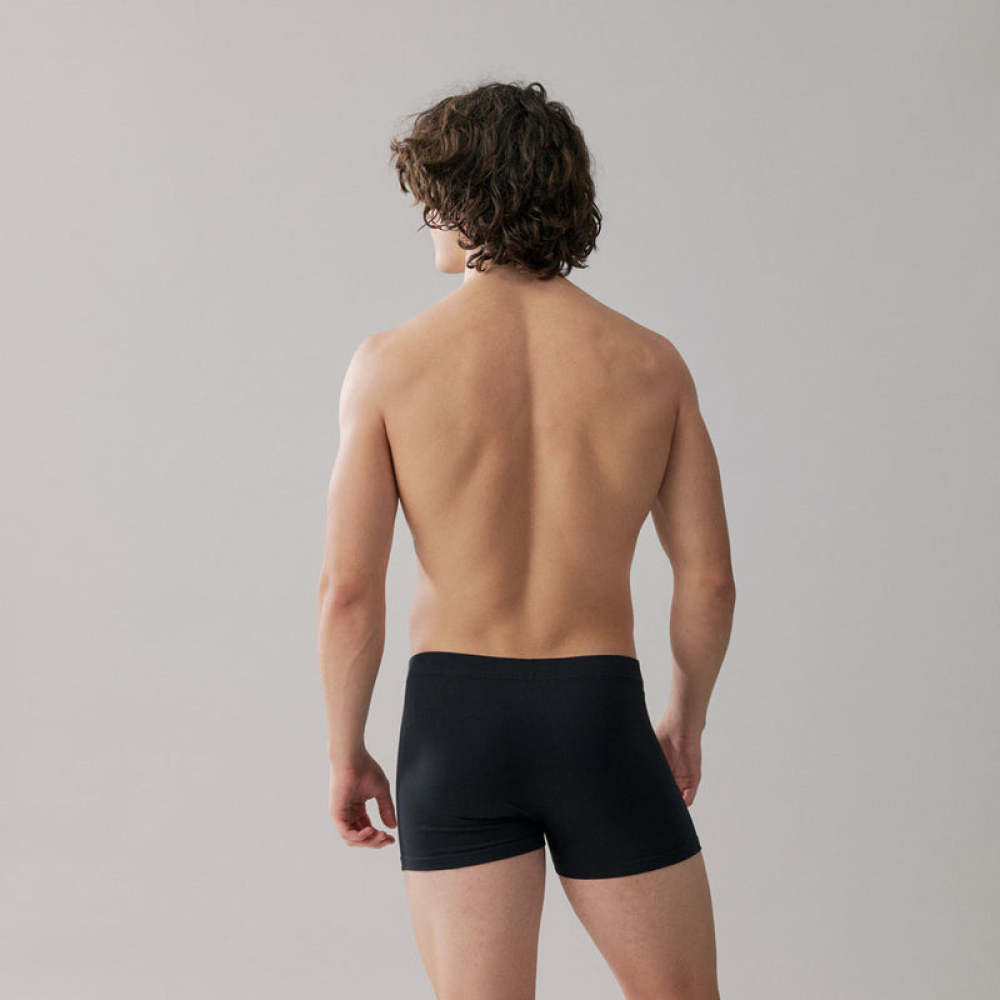 Retro Boxershorts aus Bio-Baumwolle Mix (Schwarz/Grau/Hellgrau)