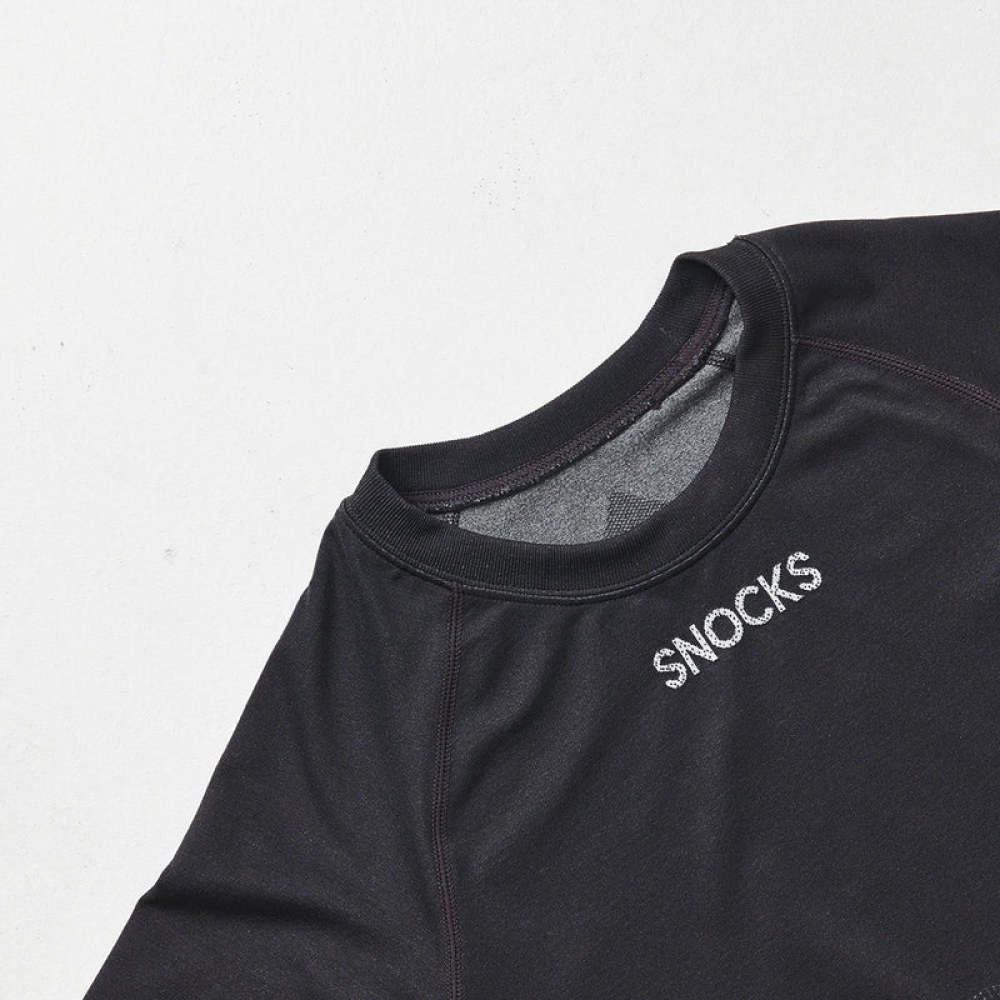 Thermounterwäsche Herren mit Daumenloch aus recyceltem Polyester Grau