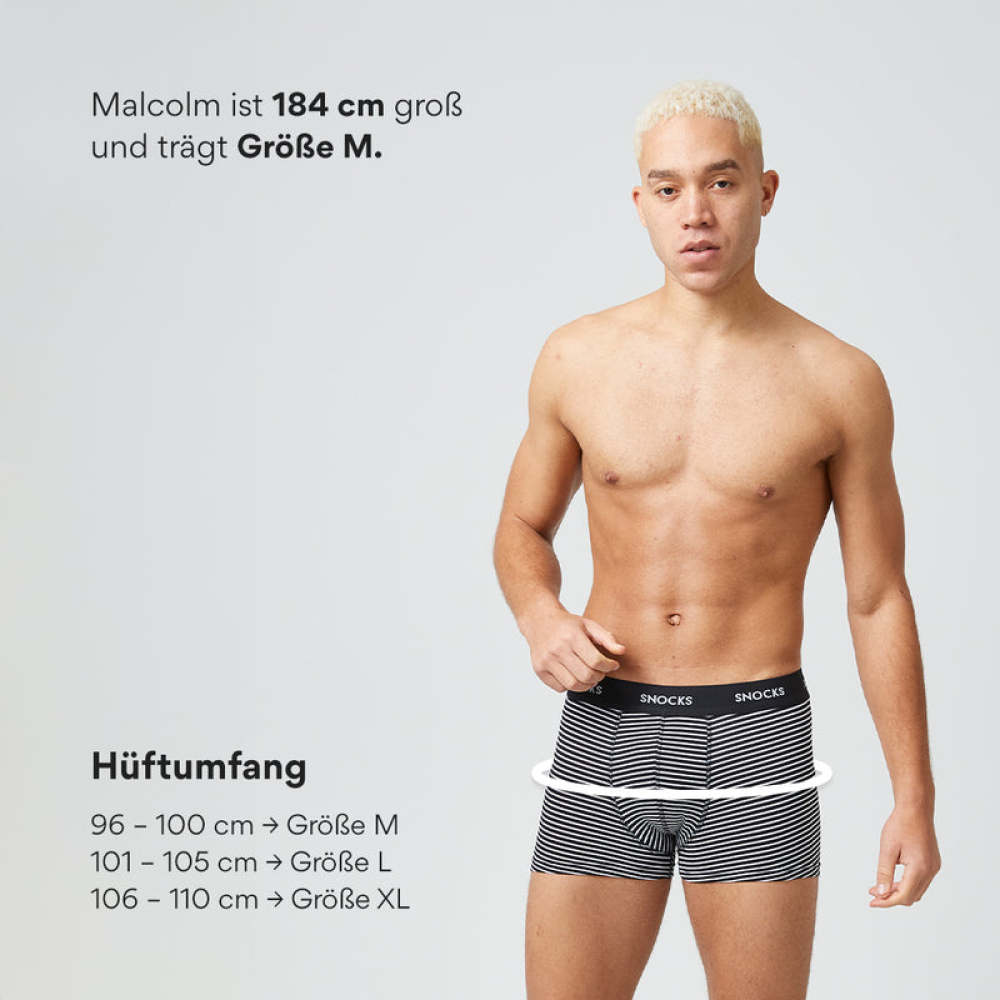 Boxershorts mit Streifen aus Bio-Baumwolle Blaue Streifen