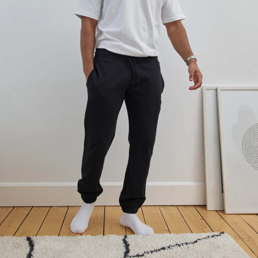Sweatpants Loose Fit Herren aus Bio-Baumwolle Schwarz